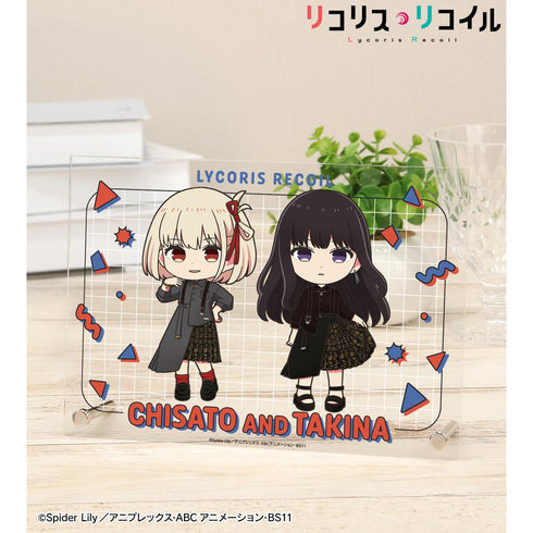 『リコリス・リコイル』meagratiaコラボ 錦木千束&井ノ上たきな ちびキャラ A5アクリルパネル ver.A